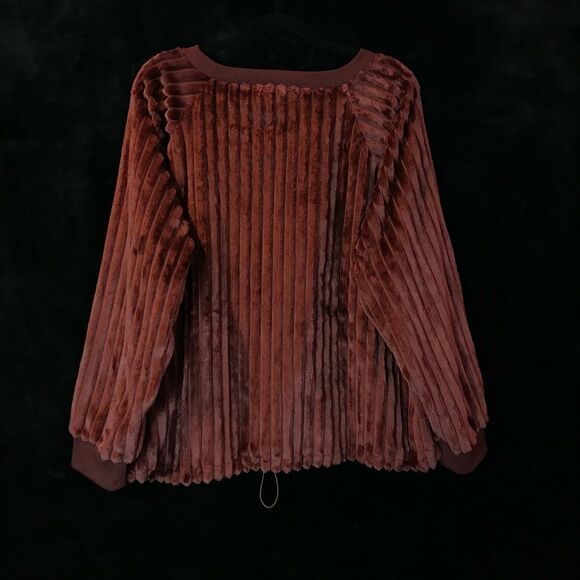 Nordstrom Planet Gold Luxurious Sweater, pull tie bottom to adjust length NWT 3X - Picture 3 of 11